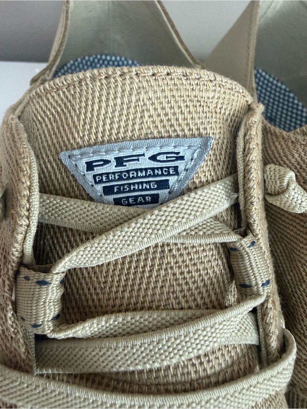 Columbia Mens PFG Bahama Vent Loco Relaxed III Boat Shoes Canvas Leather Tan 9.5 - Picture 5 of 11